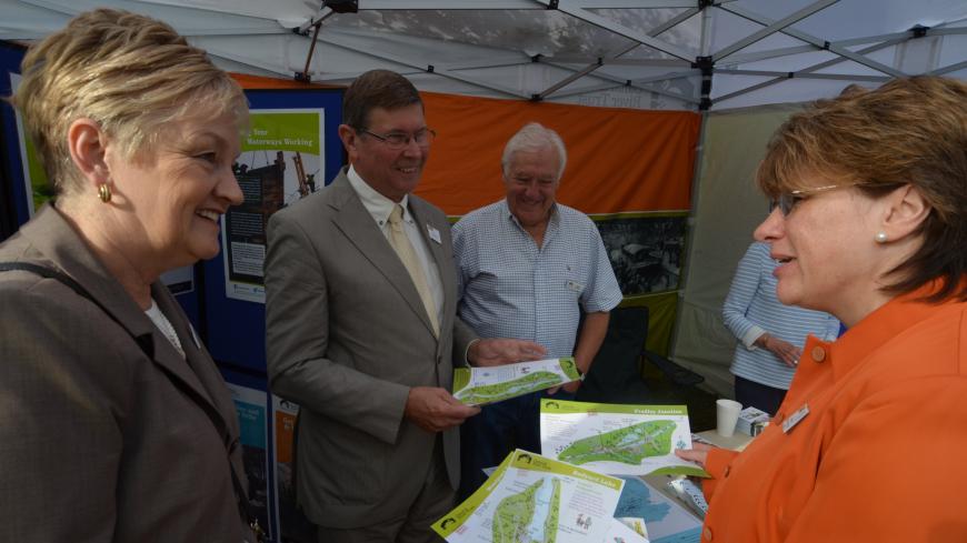 Conversations on the CRT stand at the Caldon 40 event in September 2014